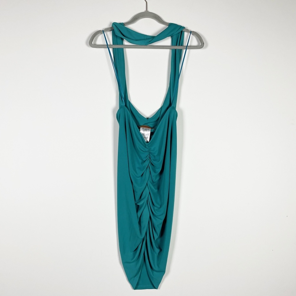 The Andamane Java Halter Neck Cut Out Ruched Mini… - image 1